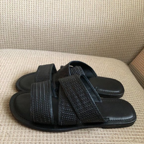 Lloyd Men\'s Black Leather Sandals. main image 12